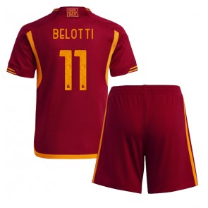 AS Roma Andrea Belotti #11 Dětské Domácí dres komplet 2023-24 Krátký Rukáv (+ trenýrky)